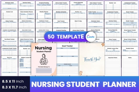 Download Nursing Student Planner Canva - Premium Bundle