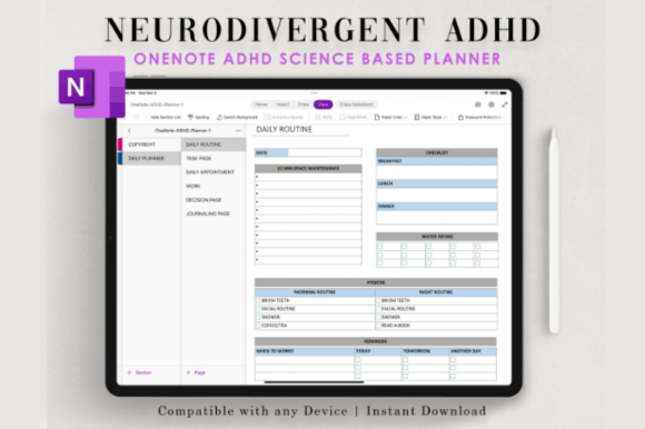 Download ONENOTE Adhd Planner - Premium Bundle